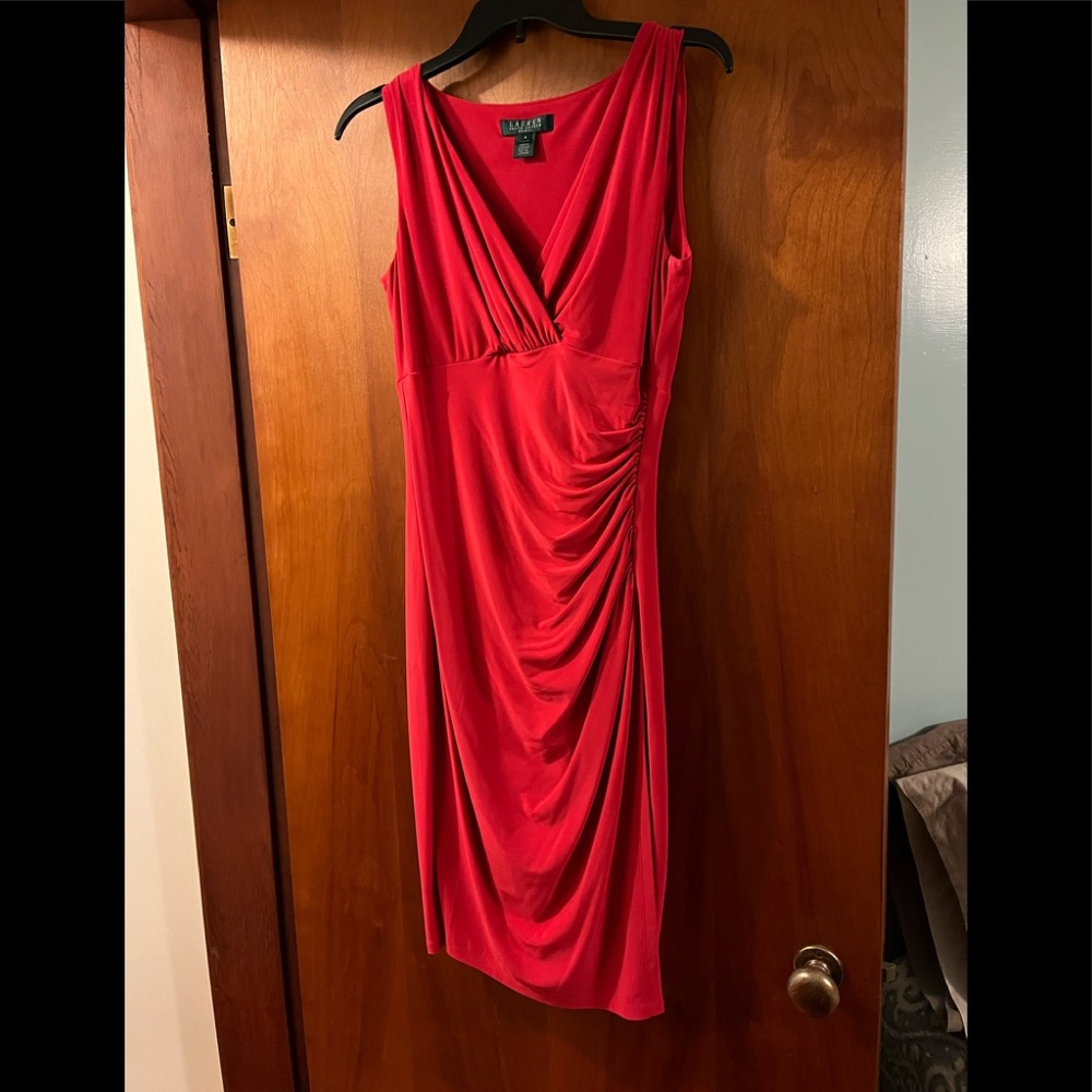 Red Lauren Dress by Ralph Lauren-size 4